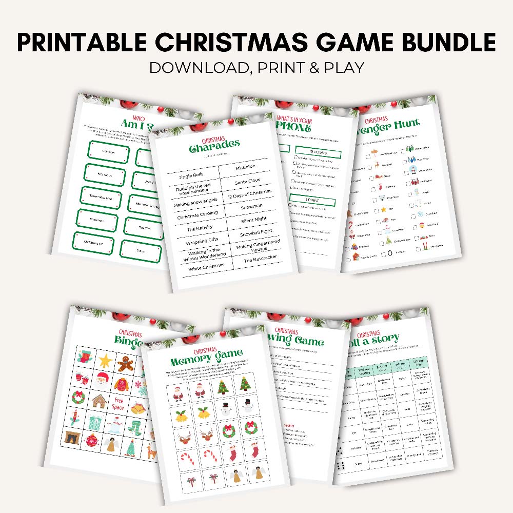 Printable Christmas Games - Workspace Boosters