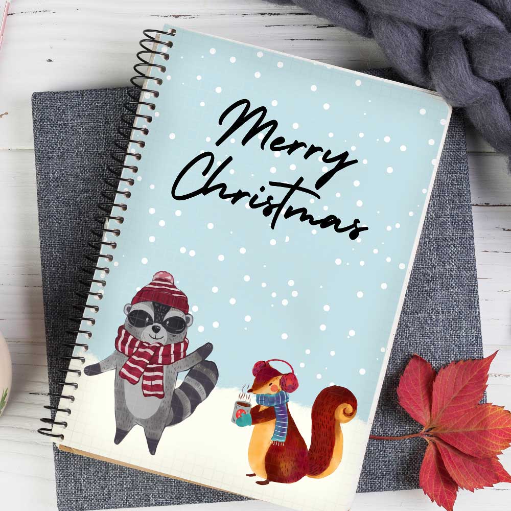 Spiral Notebook Winter Holiday - Workspace Boosters