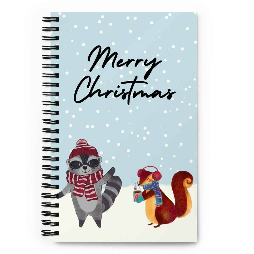 Christmas Spiral Notebook - Workspace Boosters