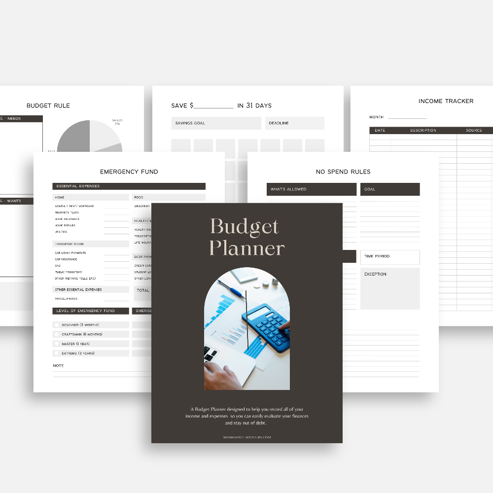Printable Budget Planner Image 3 - Workspace Boosters